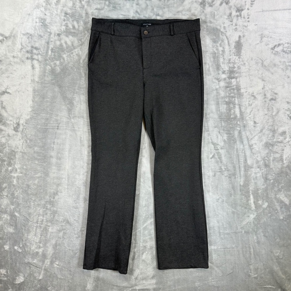 NYDJ Sculpt-Her Straight Leg Trousers Women's Size 10‎ Gray Lift Tuck Pants